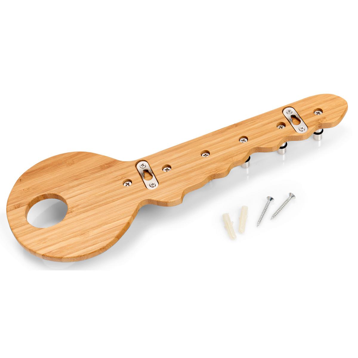 Schlüsselboard Naturfarben BxHxT: 35x40x12,8 cm - Naturfarben, Basics, Naturmaterialien/Metall (35/40/12,8cm) - Zeller Present