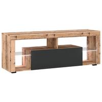TV-Lowboard Everest B: 140 cm Alteiche Anthrazit - Alteiche/Anthrazit, Design, Glas/Holzwerkstoff (140/50,5/35cm) - Livetastic