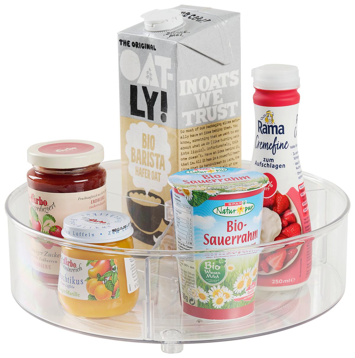 Otočný regál FRIDGE - priehľadné, Konventionell, plast (27/8,5cm) - Mömax