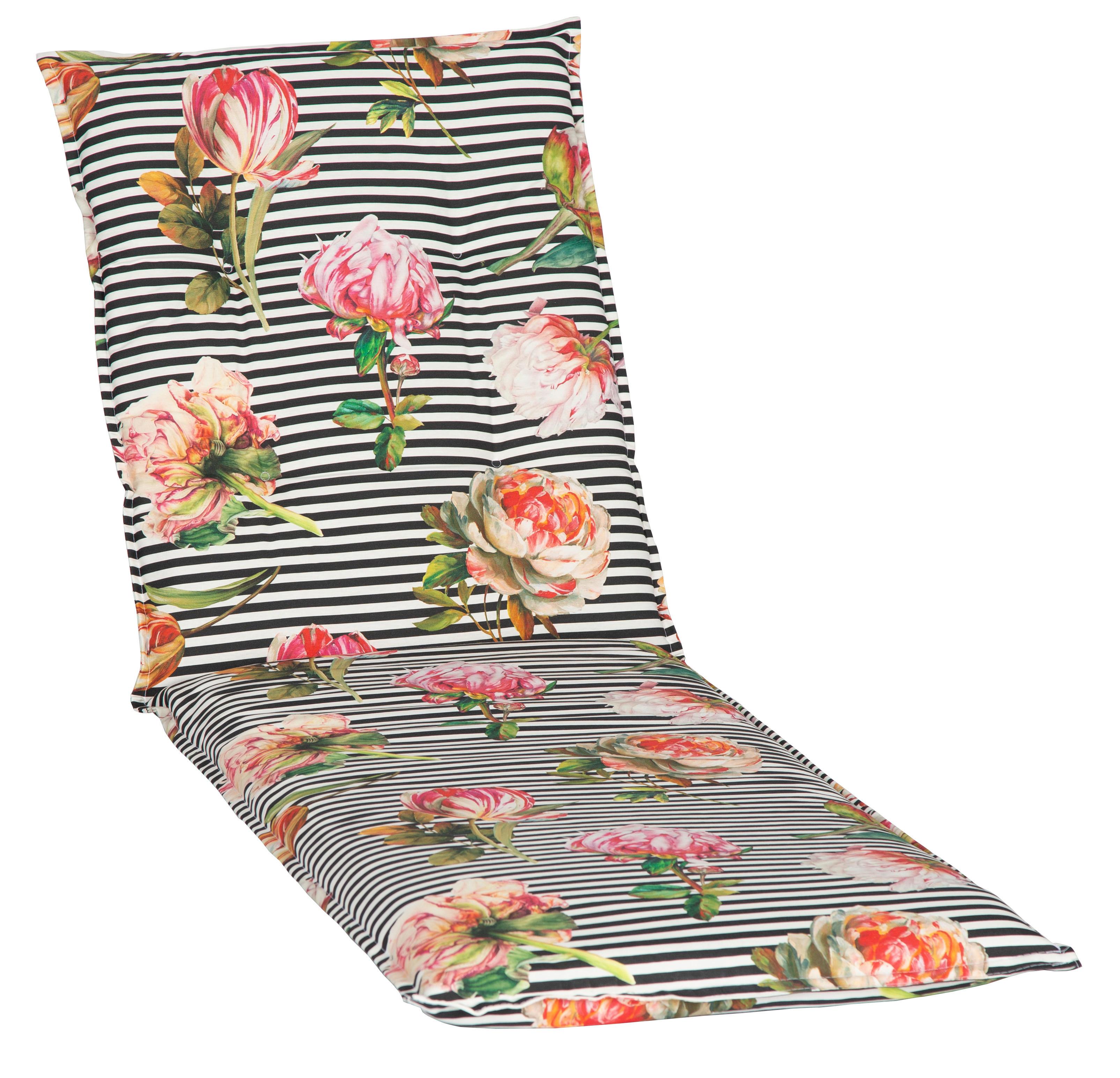 Auflage Für Liege Toronto 191x58x8 Cm Schwarz / Weiß - Schwarz, Basics, Textil (191/58/8cm) - Gardenson