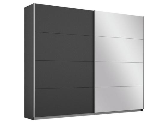 Schwebetürenschrank Belluno 226 cm Grau/spiegel - Dunkelgrau, MODERN, Holzwerkstoff (226/210/62cm) Schwebetürenschrank Belluno 226 cm Grau/spiegel - Dunkelgrau, MODERN, Holzwerkstoff (226/210/62cm)