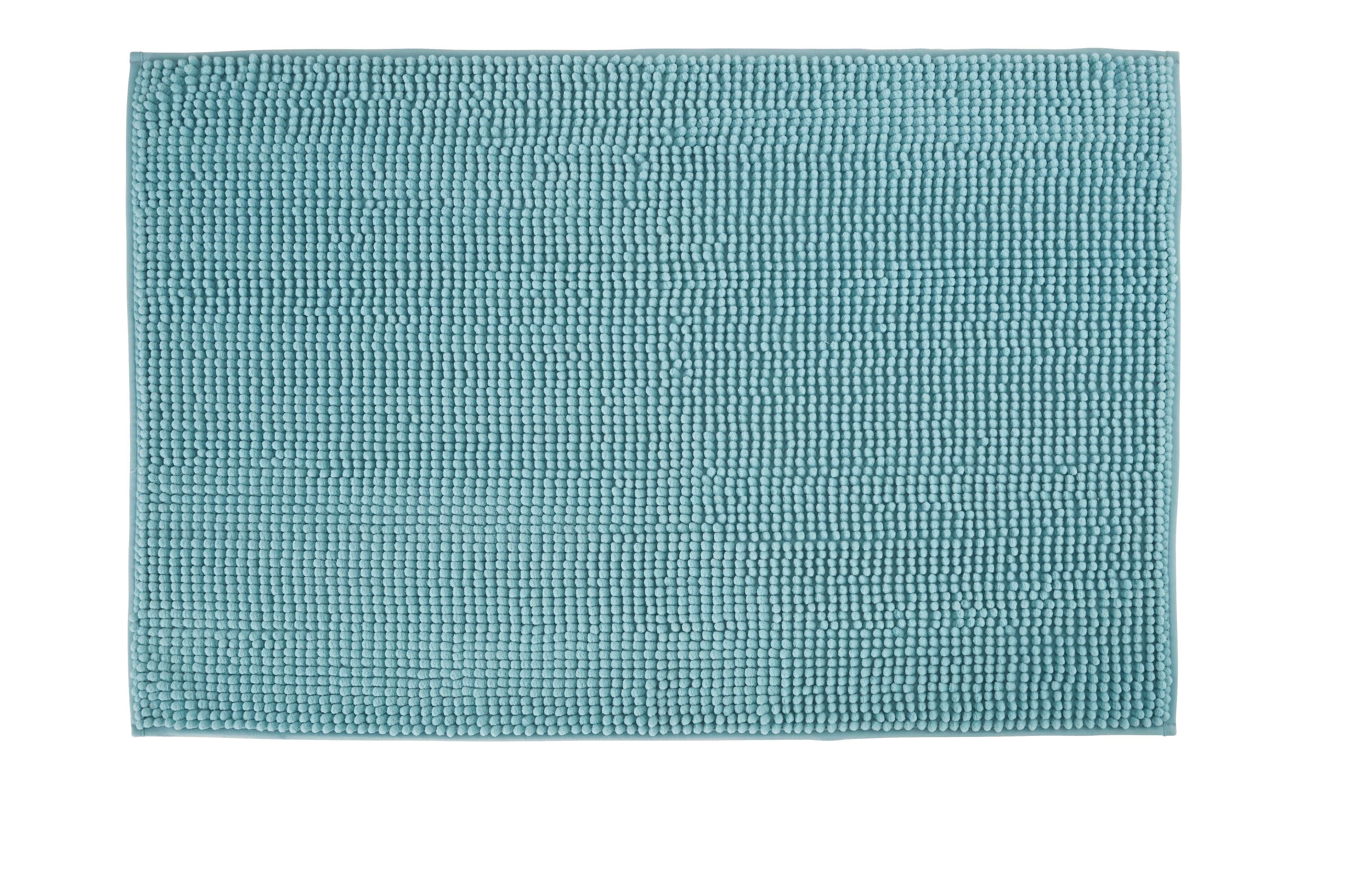 KOUPELNOVÁ PŘEDLOŽKA Nelly, 60/90cm, tyrkysová - tyrkysová, textil (60/90cm) - Modern Living