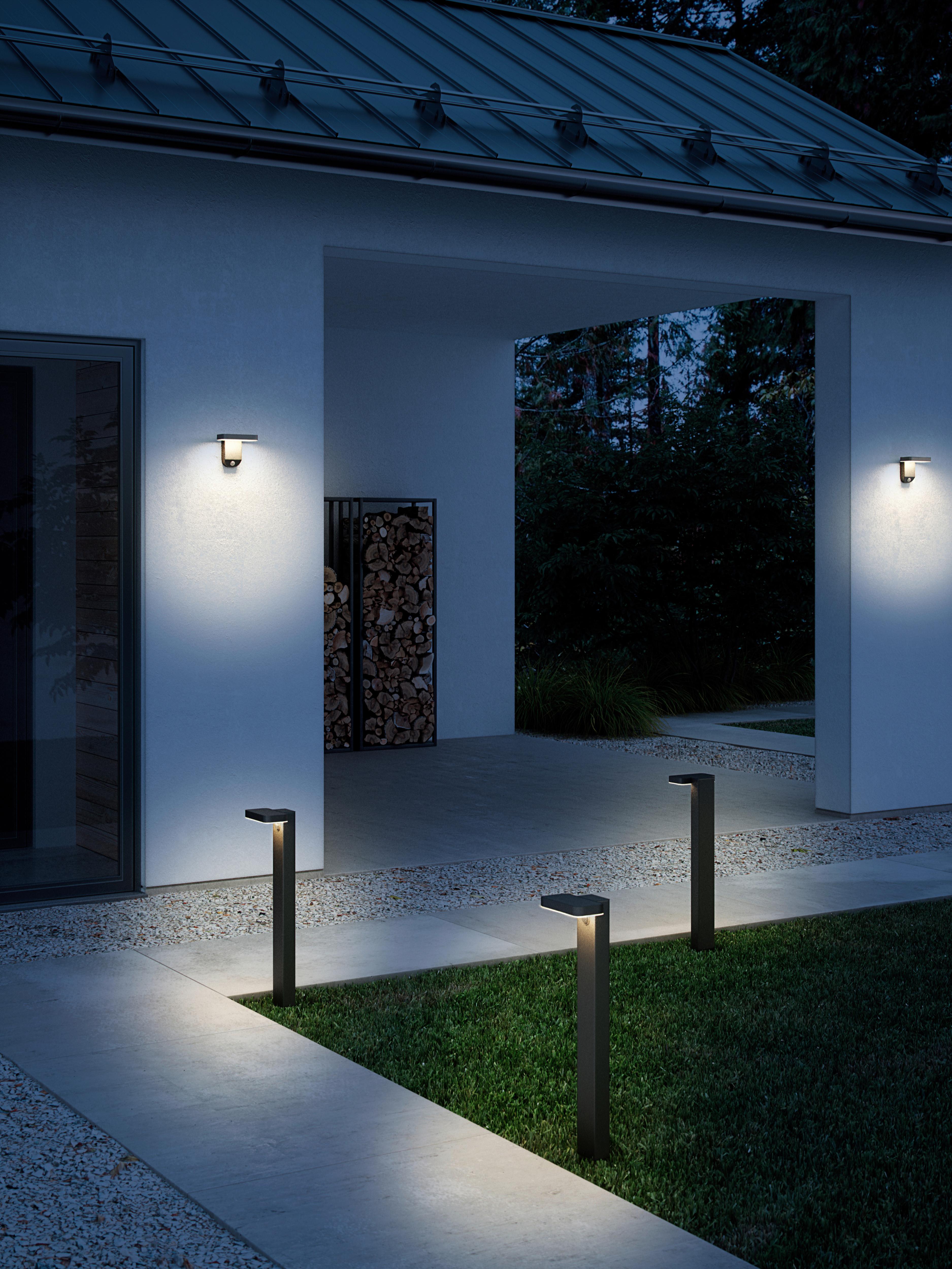 Solarleuchte Rica Square Garden Schwarz - Schwarz, Basics, Kunststoff (15/60cm) - Nordlux