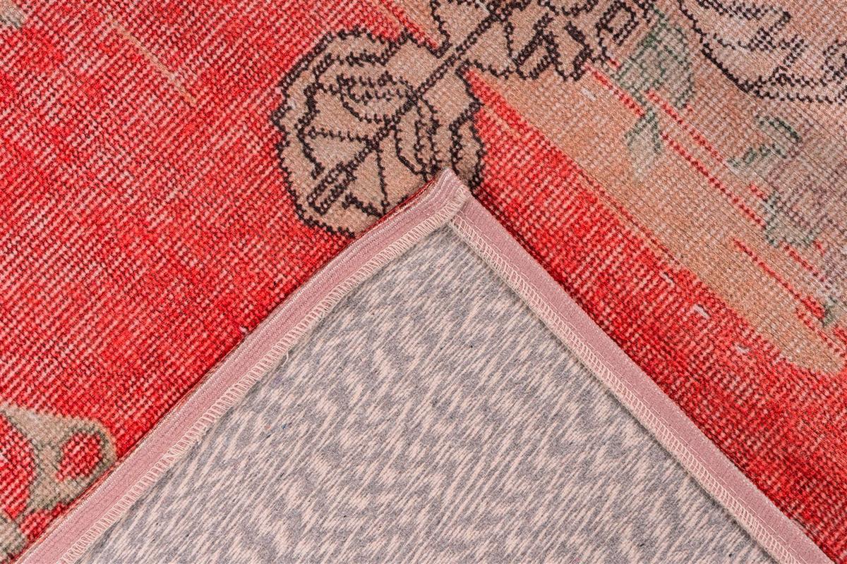 Flachwebteppich Vintage 8405 Rot, 160x230 Cm - Rot, KONVENTIONELL, Textil (160/230cm)