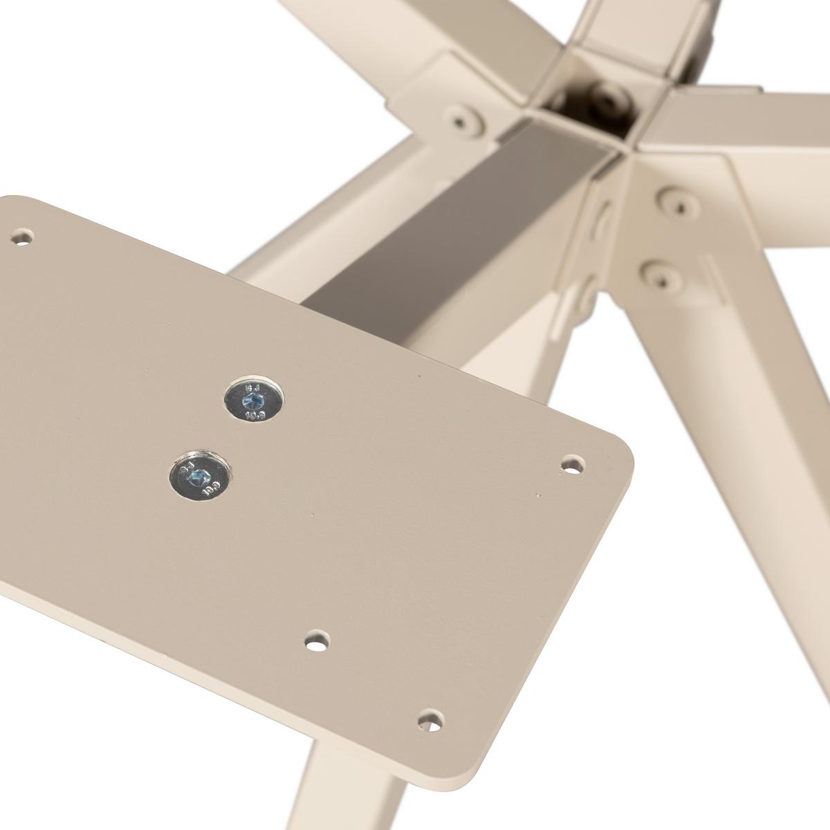 TISCHGESTELL Tablo Grau B: 80cm - Grau, MODERN, Metall (80/72/80cm) - Livetastic