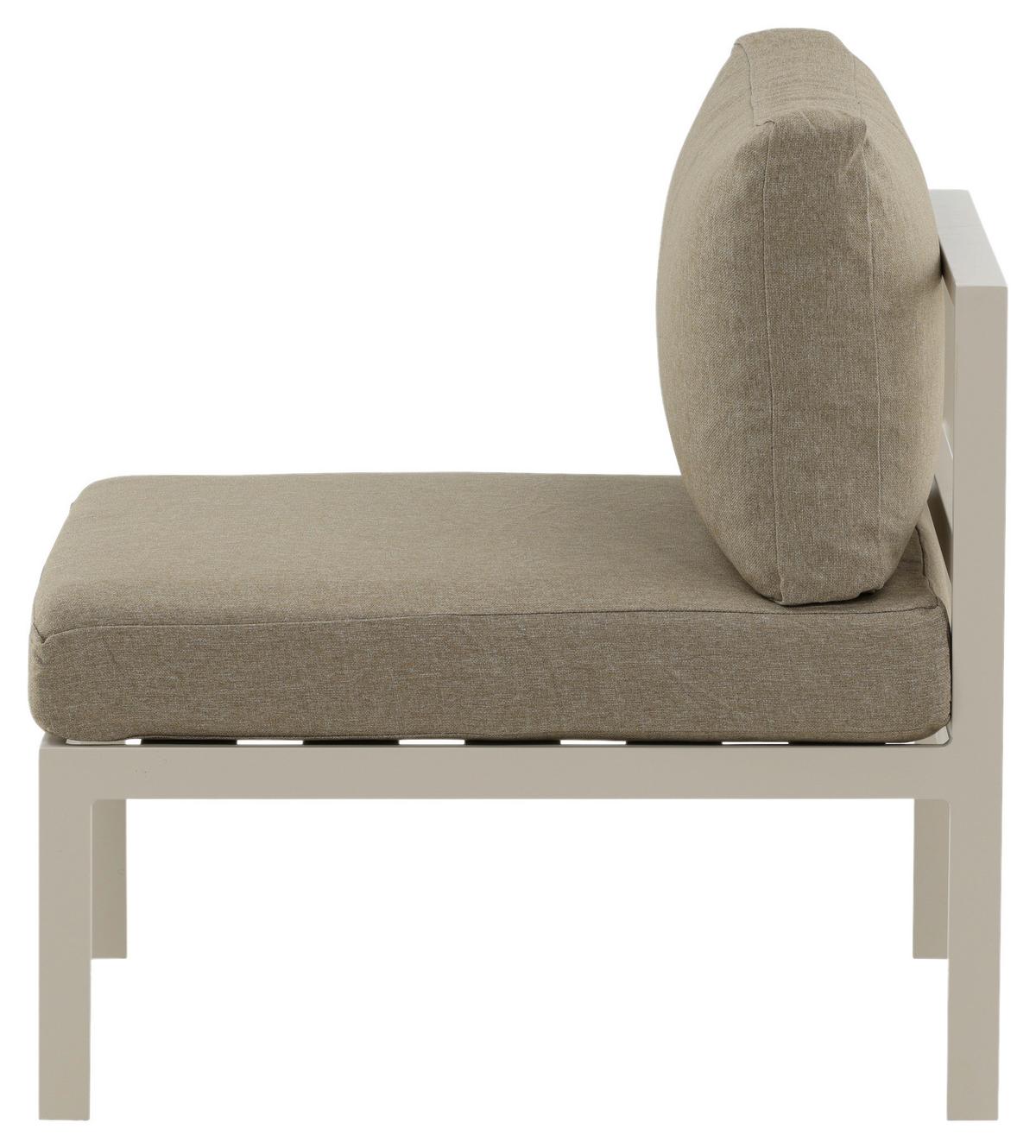 Loungesessel Copacabana - Beige/Grau, KONVENTIONELL, Metall (70/65/74cm) - Gardenson