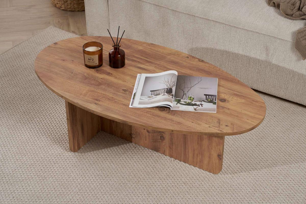 Couchtisch Orba Pinienfarben L: 120cm - Pinienfarben, Design, Holzwerkstoff (120/40/65cm) - MID.YOU