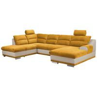 Sarokgarnitúra Seaside - mustársárga, Modern, textil (218/334/165cm) - Luca Bessoni