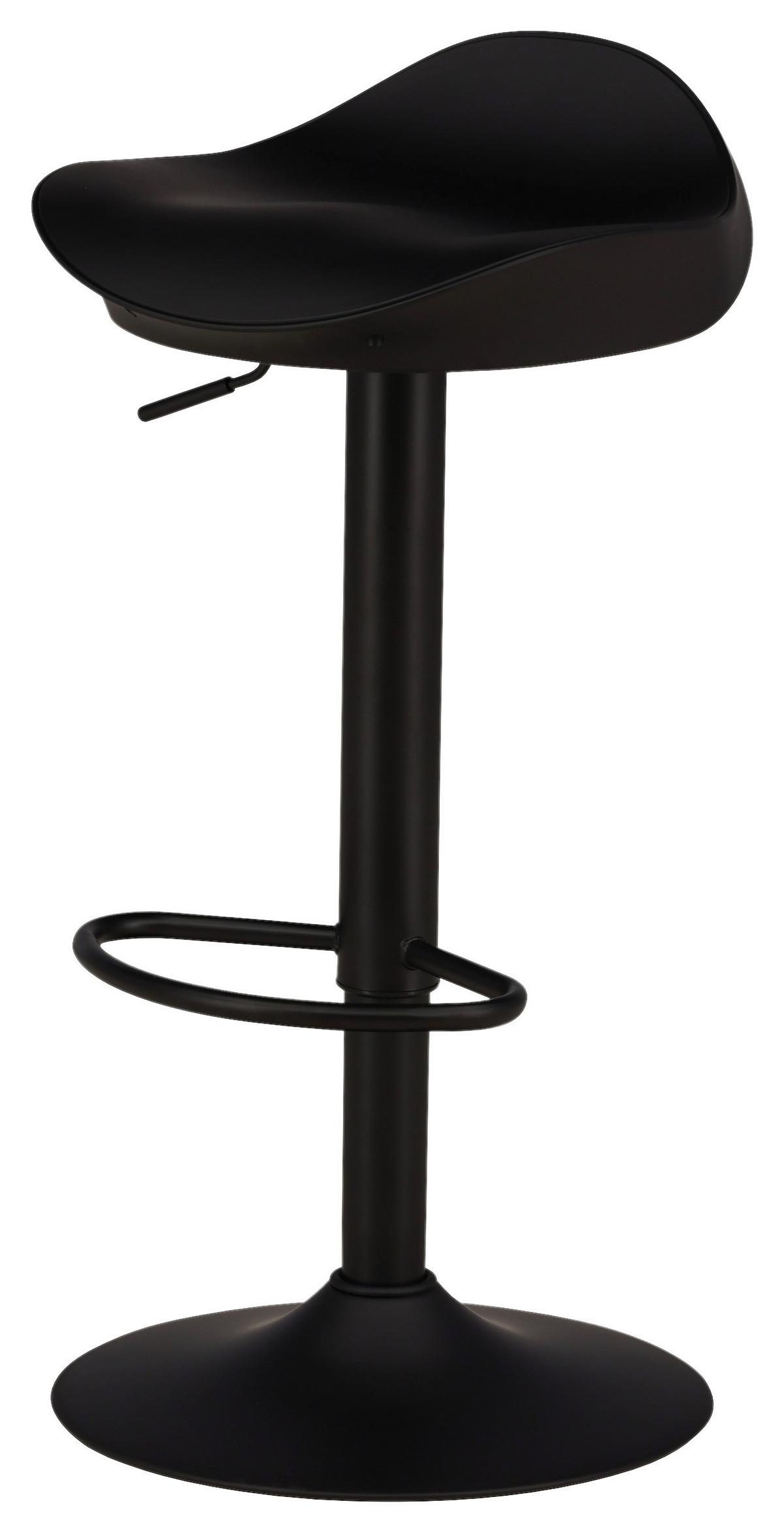 Barhocker-Set Adesto - Schwarz, Design, Kunststoff/Metall (40/69/38cm) - Livetastic