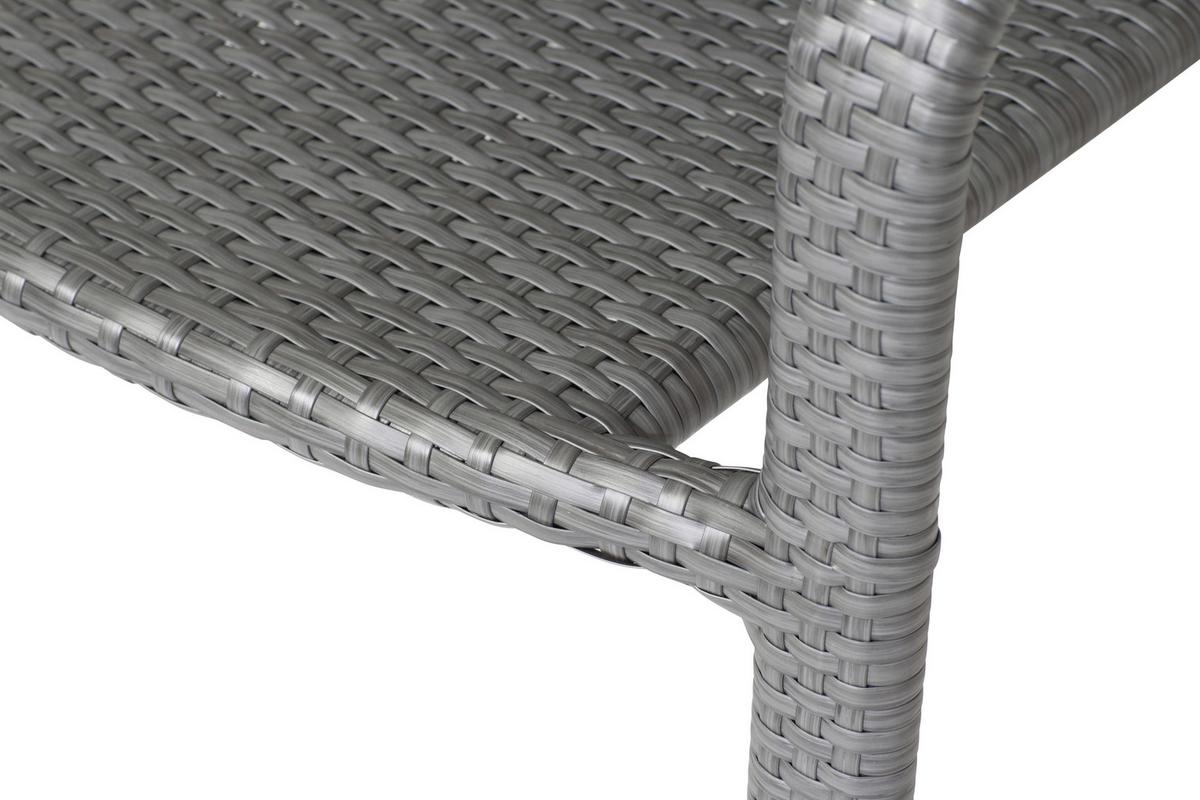 Stapelsessel 120113 - Grau, MODERN, Kunststoff/Metall (56/83/60cm) - Siena Garden