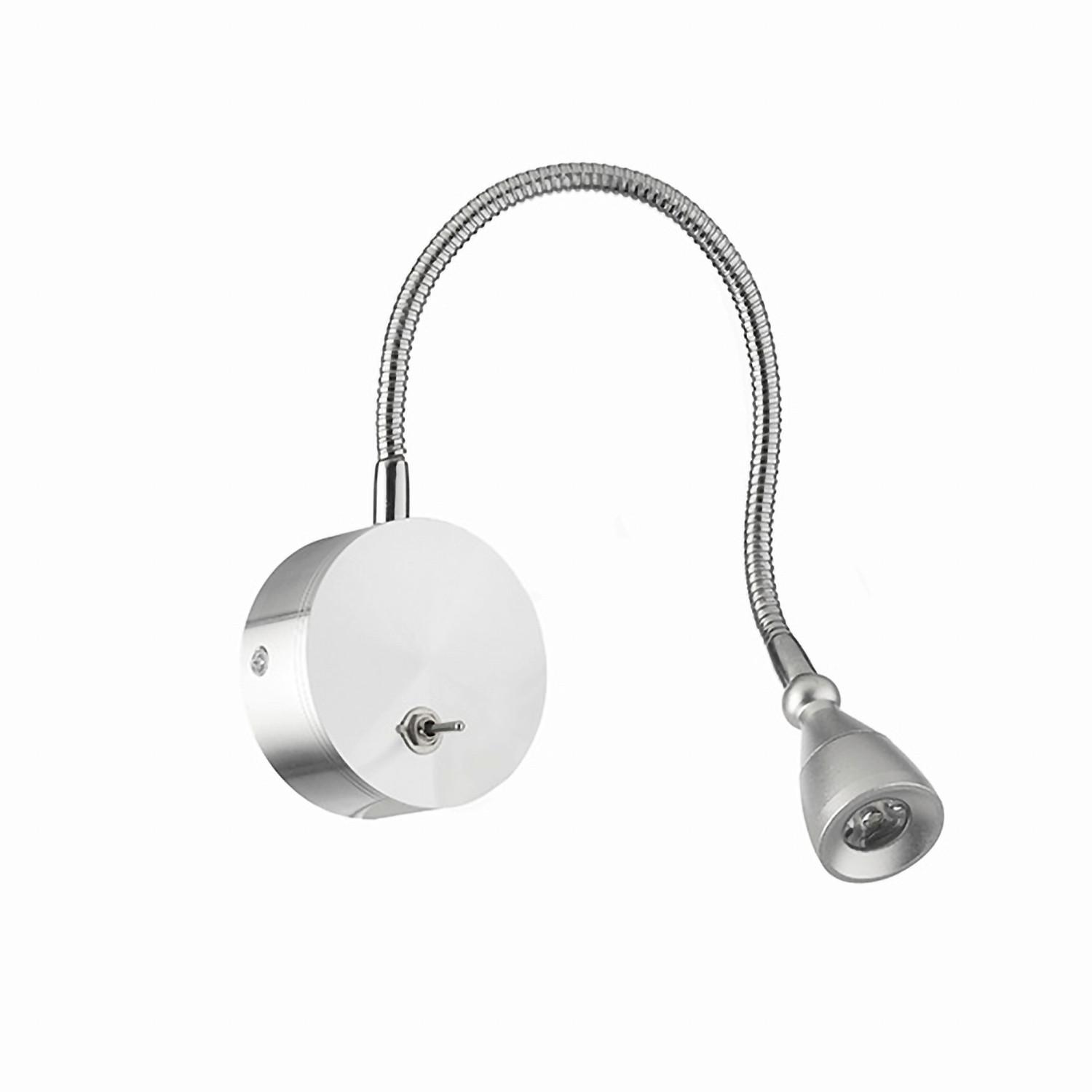 Led-wandleuchte 4826/ap - Silberfarben, Basics, Metall (7/7/40cm)