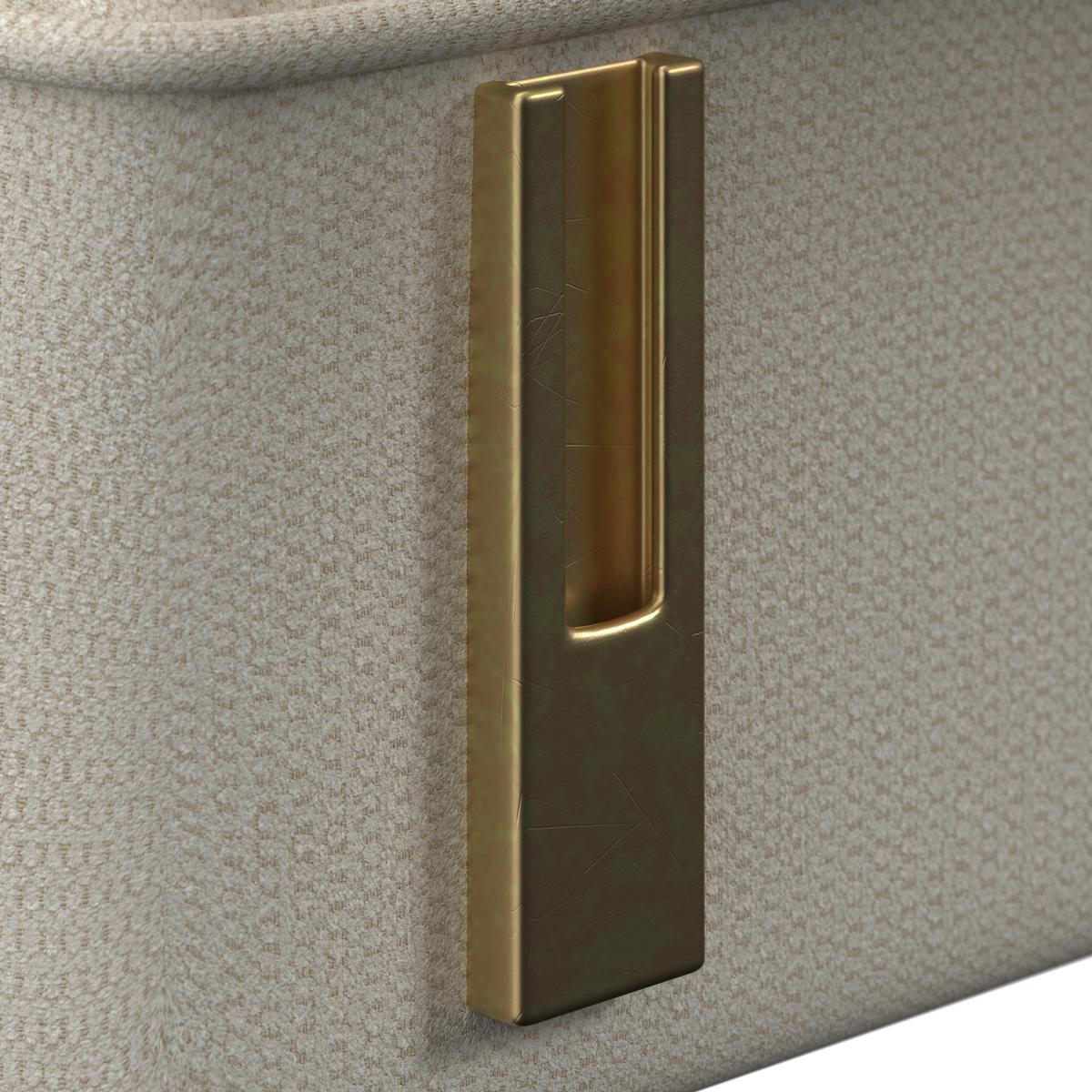 Rozkladacia pohovka CORA, krémová, max. 360 kg - krémová/prírodná farba, Modern, drevo/textil (214/92/81cm) - Bessagi Home