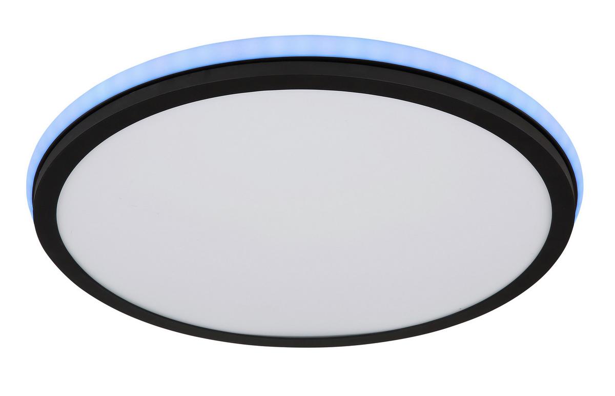 STROPNÉ LED SVIETIDLO JAXXI - čierna/opálová, Design, kov/plast (45/7cm) - Globo