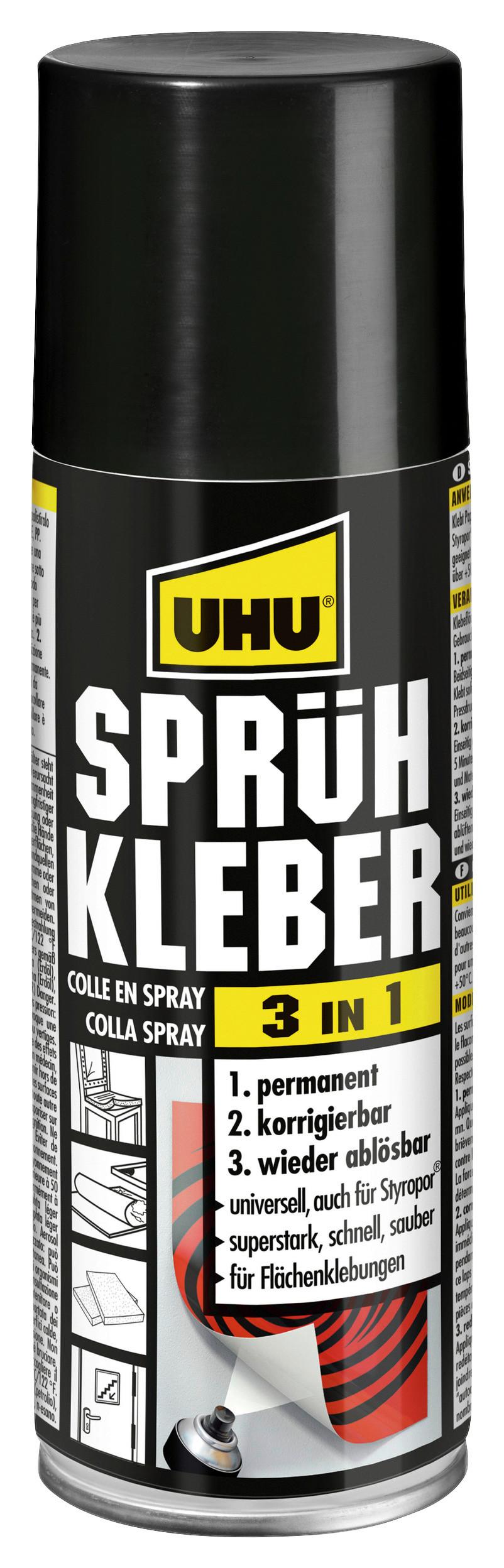 Sprühkleber 3in1 Ablösbar, Korrigierbar, Permanent, 200ml