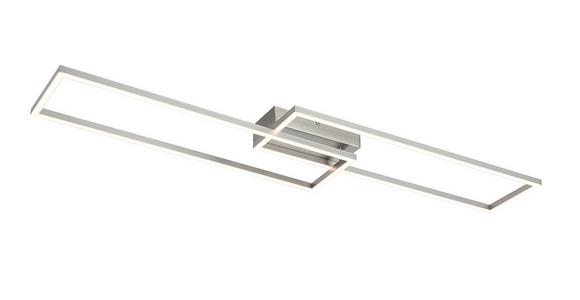 LED-Deckenleuchte Suna - Alufarben/Nickelfarben, MODERN, Kunststoff/Metall (93/22/6,5cm) - Luca Bessoni