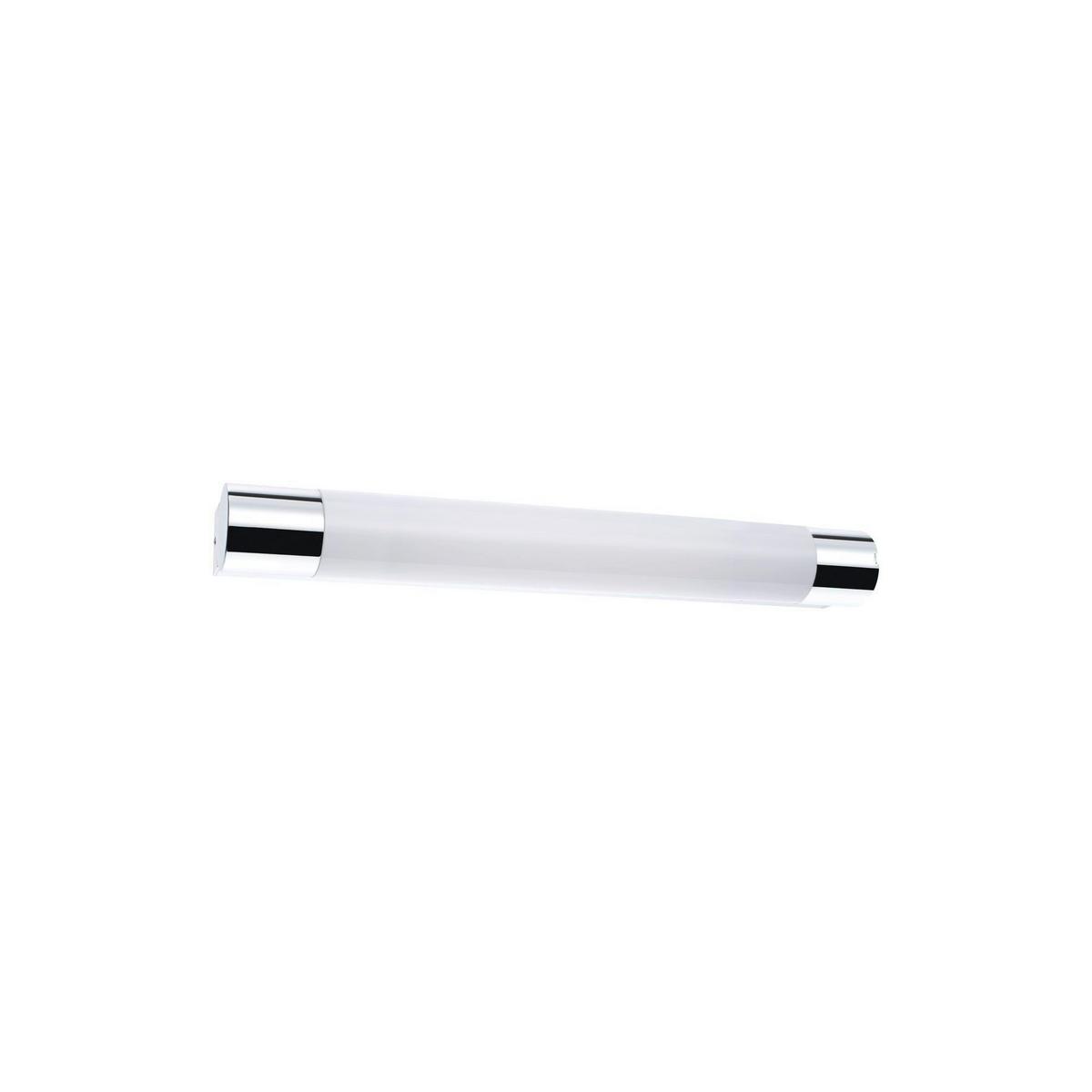 Led Bad-wandleuchte Ip44 1-Flammig Weiß/chromfarben - Chromfarben/Weiß, Basics, Kunststoff/Metall (6cm) - Paulmann