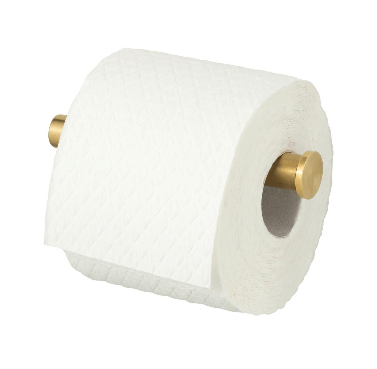 Držiak na toaletný papier TURBO-LOC -SB- - zlatá, Lifestyle, kov (16/4,5/7cm) - Mömax