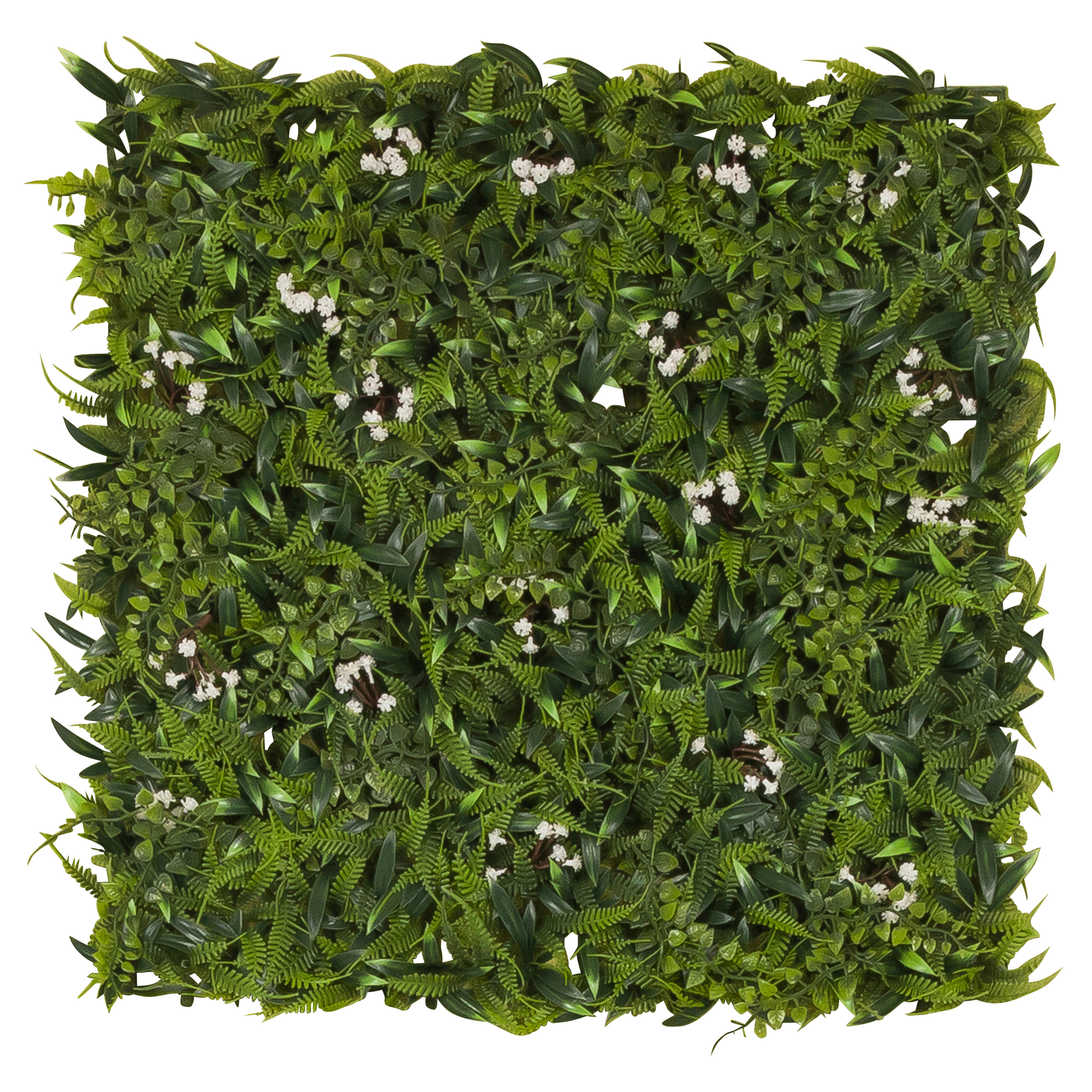 Pflanzenpaneel More Green I - Grün, Basics, Kunststoff (50/50/4cm) - MID.YOU