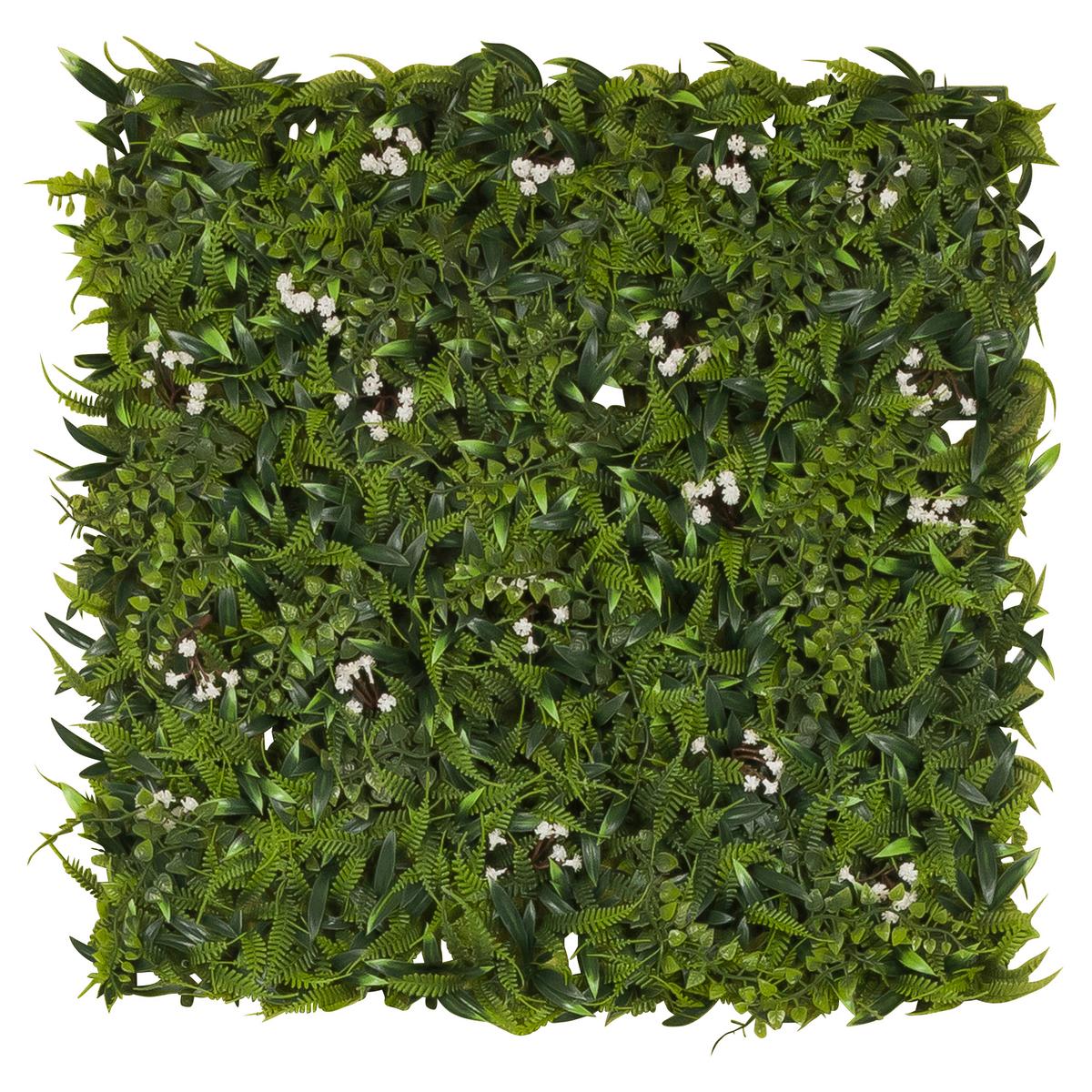 Pflanzenpaneel More Green I - Grün, Basics, Kunststoff (50/50/4cm) - MID.YOU