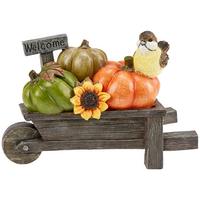 Dekokürbis Pumpkin - Braun/Orange, Design, Kunststoff (21,5/10/15,5cm) - Luca Bessoni