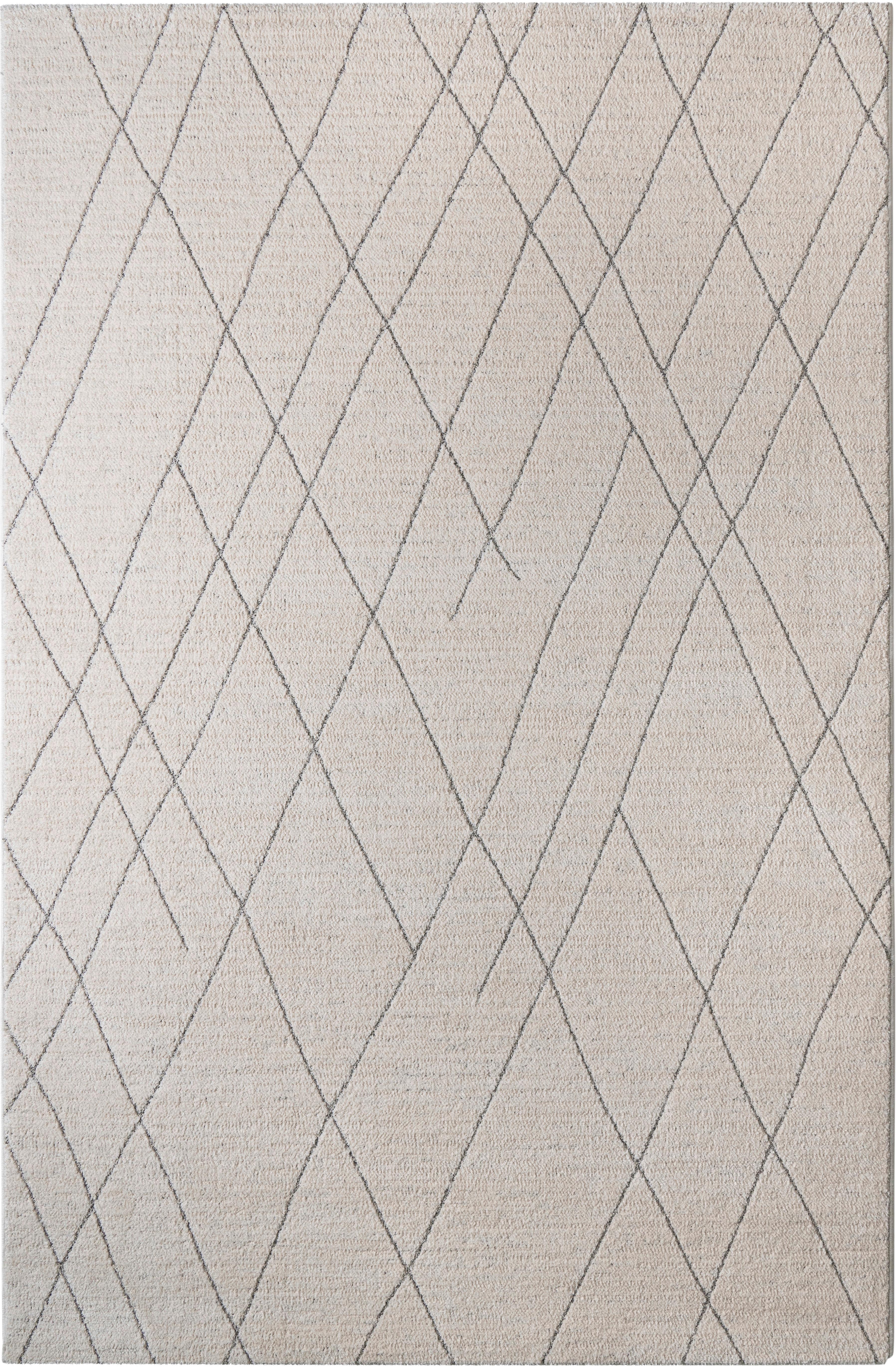 Webteppich Creme/Beige Rita 160x230 cm Antistatisch - Beige/Creme, ROMANTIK / LANDHAUS, Textil (160/230cm) - James Wood