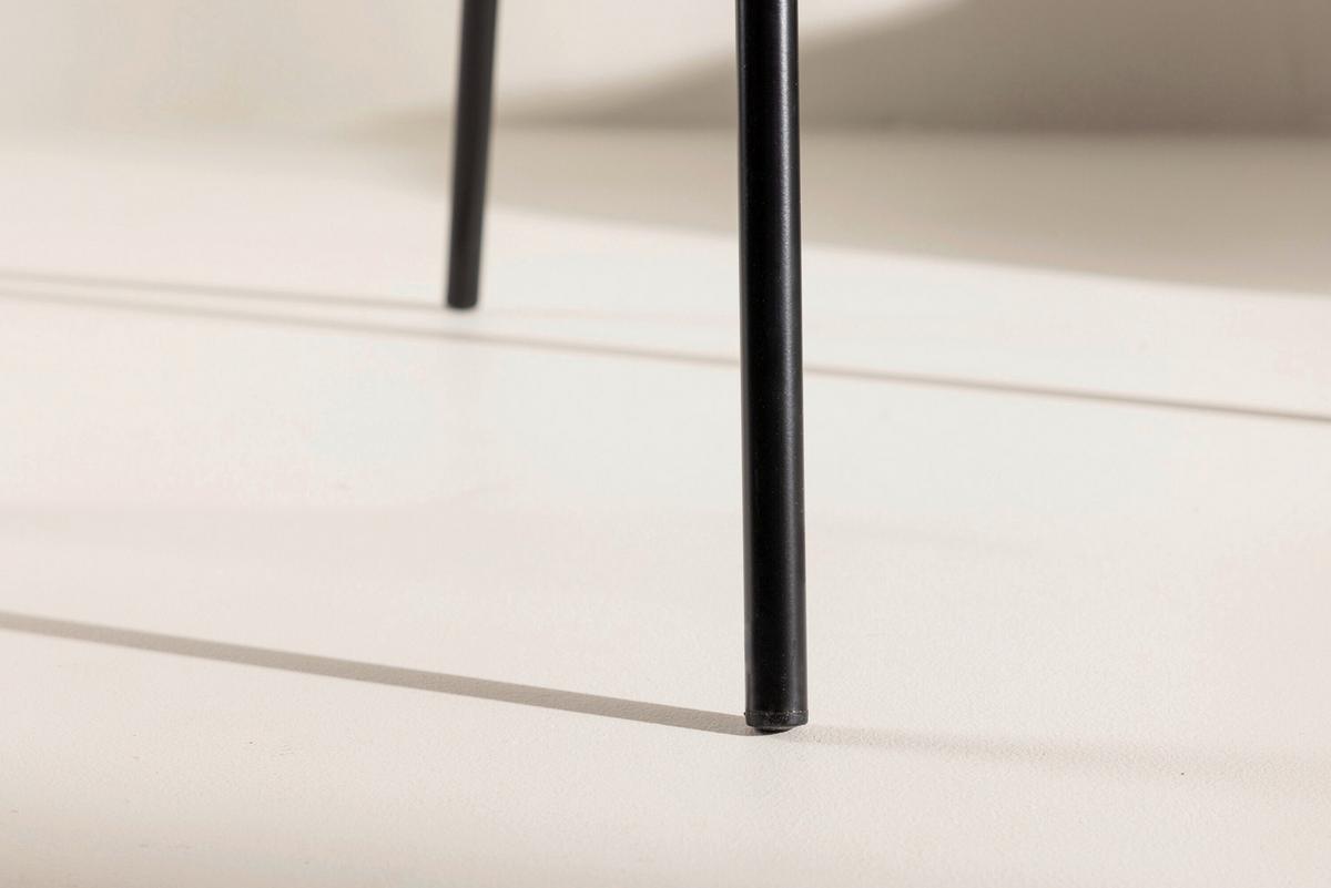 Stuhl Berit Braun/schwarz B: 55 Cm - Schwarz/Braun, MODERN, Textil/Metall (55/78/55cm) - Livetastic