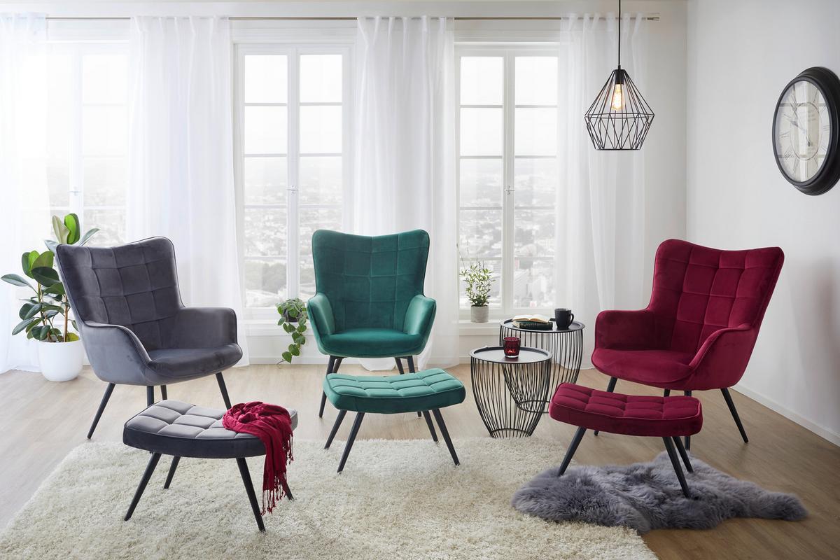 SADA STOLKŮ NELE -TREND- - černá, Moderní, kov (47,5-41,5/47,5-42cm) - Mömax