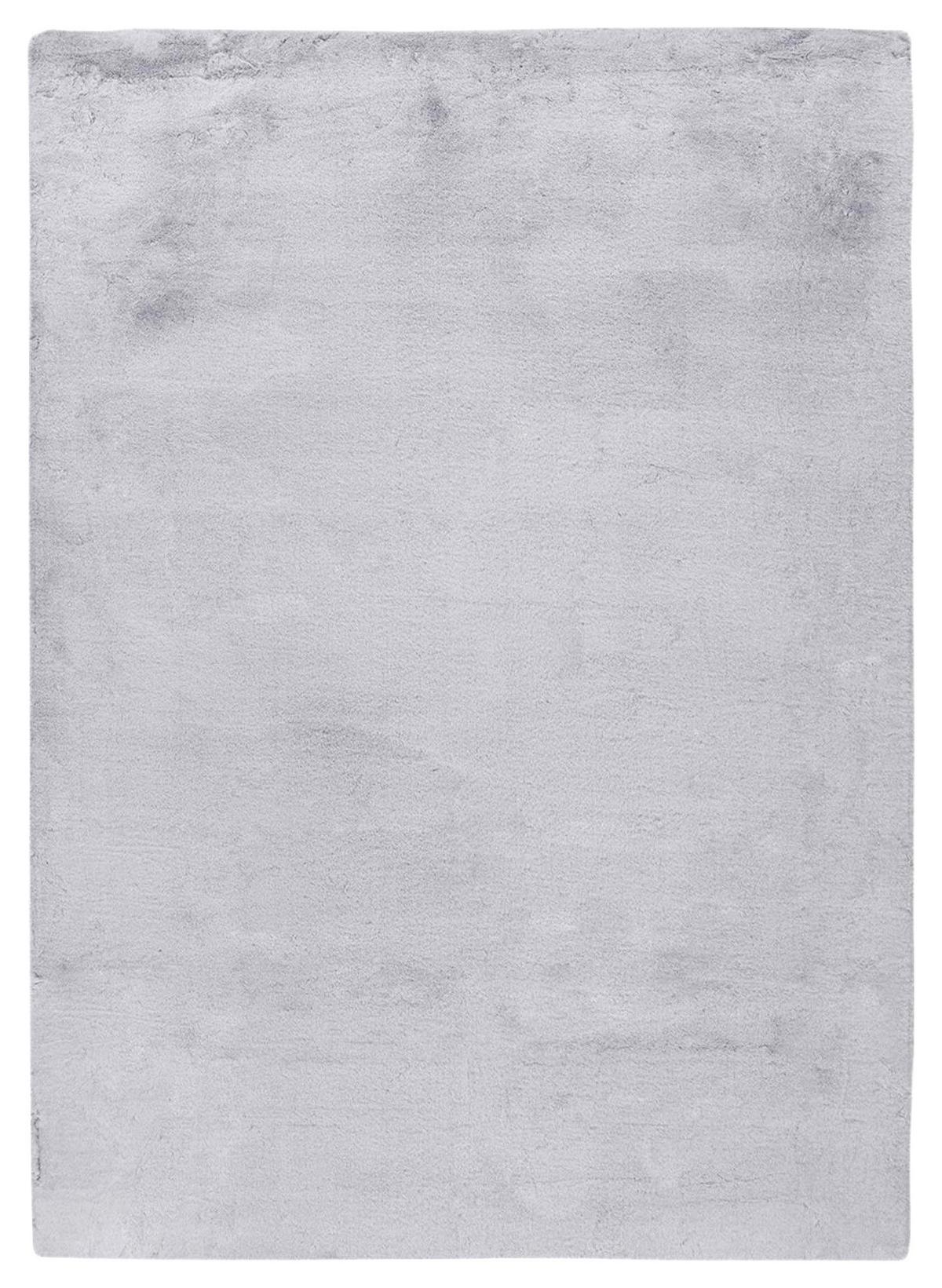 Hochflorteppich Saika 100 - Weiß/Grau, KONVENTIONELL, Textil (160/230cm)