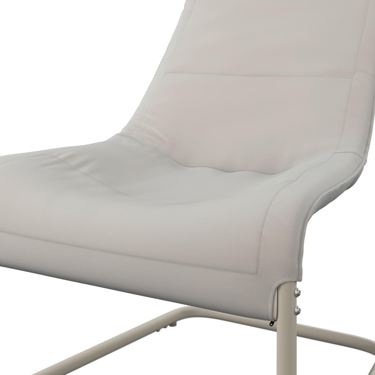 Dining-loungeset San Jose - Beige/Weiß, MODERN, Textil/Metall (67,5/45/106,5/45cm) - Beldano