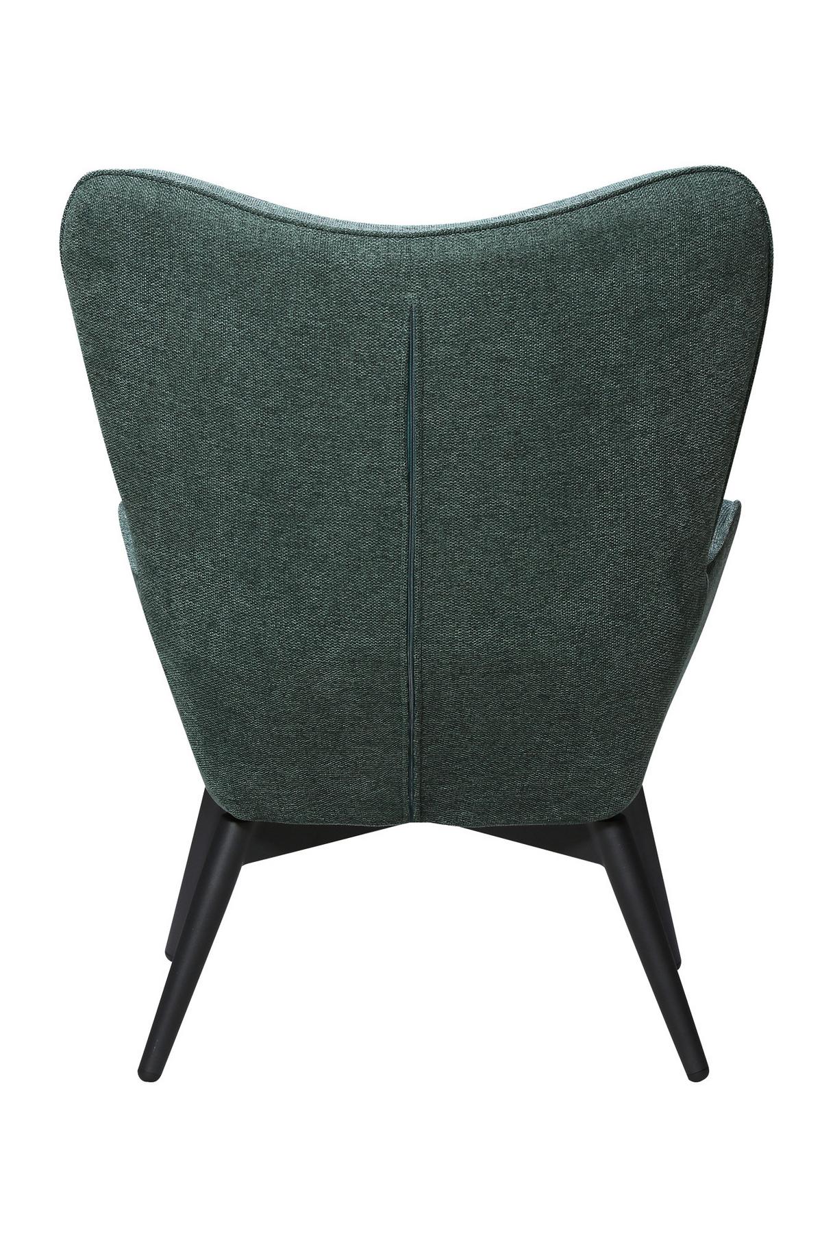 Sessel Waldgrün B: 80 Cm - Waldgrün/Schwarz, MODERN, Textil (80/92/99cm) - Livetastic