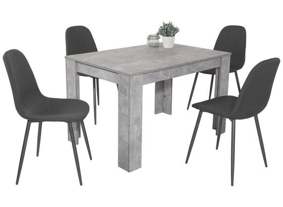 Tischgruppe Carina - Anthrazit/Grau, MODERN, Holzwerkstoff/Textil Tischgruppe Carina - Anthrazit/Grau, MODERN, Holzwerkstoff/Textil