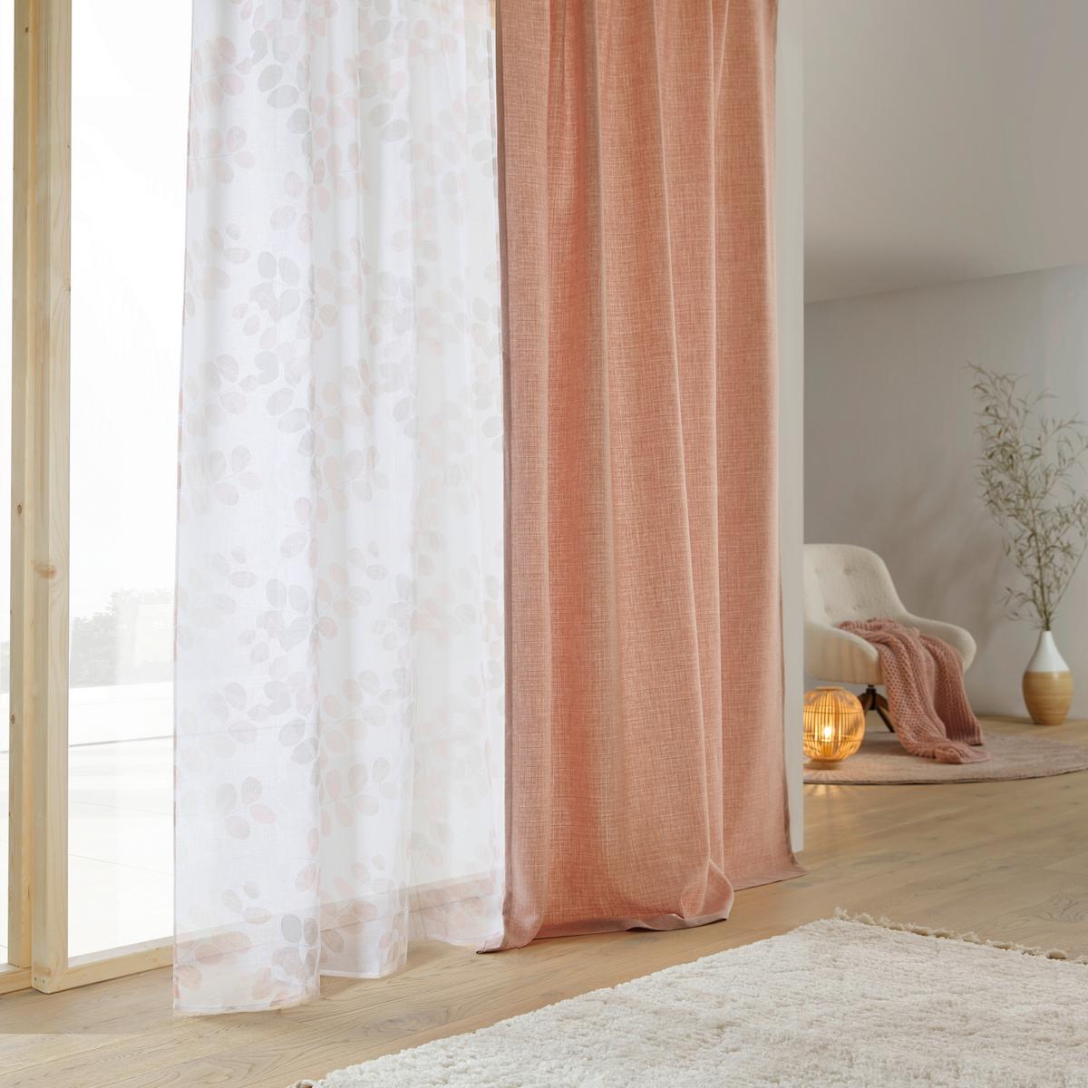 HOTOVÝ ZÁVES ENDLESS - ružová, Konventionell, textil (140/245cm) - Modern Living
