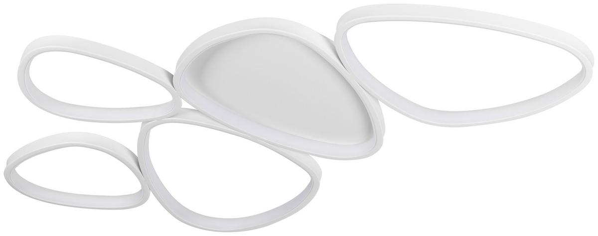 STROPNÉ LED SVIETIDLO WHITI - biela, Modern, kov/plast (109/55/5.2cm) - Mömax