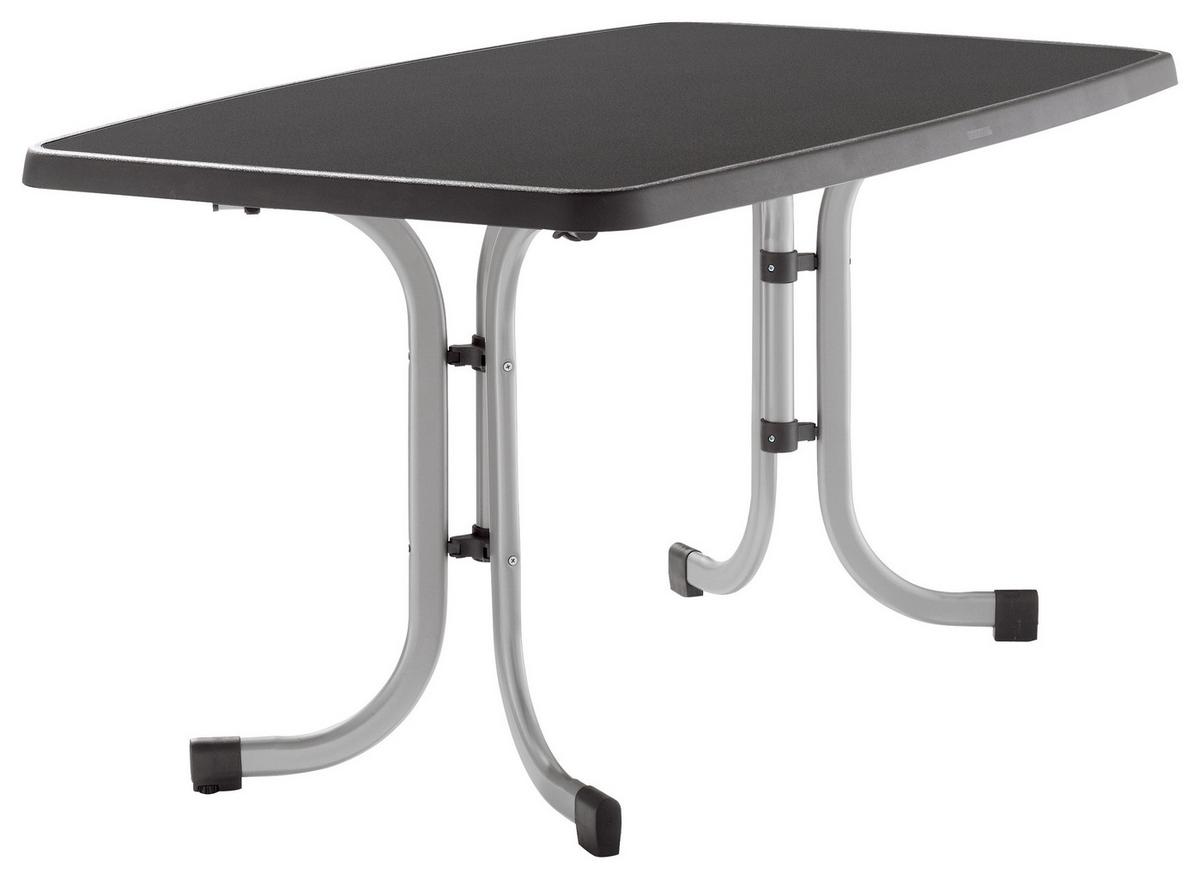 Gartentisch Klappbar Stahl L: 150cm - Anthrazit/Graphitfarben, MODERN, Holzwerkstoff/Metall (150/90/72cm) - Sieger