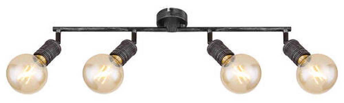 Strahler 4-flammig Verstellbar L: 60 Cm - Nickelfarben, Basics, Metall (60/8/11cm) - Globo
