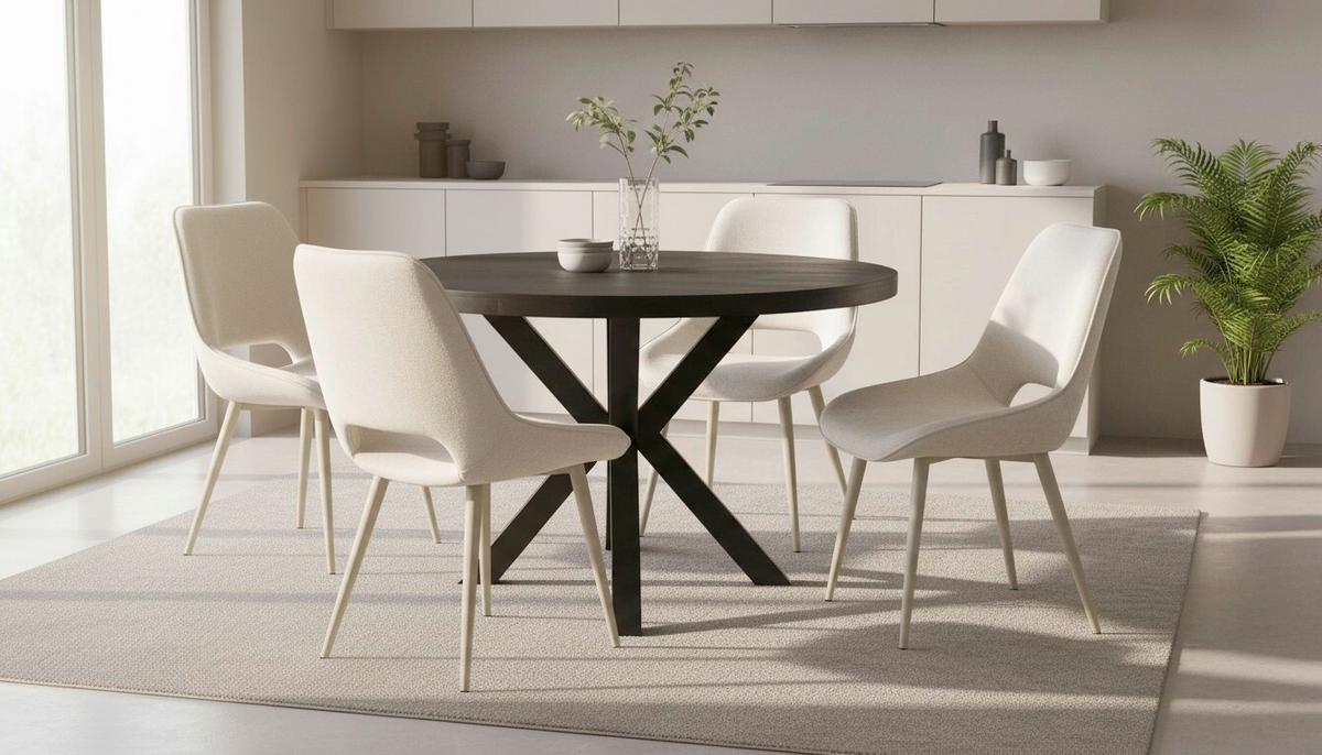 Stuhl Vero Beige B: 50 cm - Beige, MODERN, Textil/Metall (50/86/62cm) - Livetastic