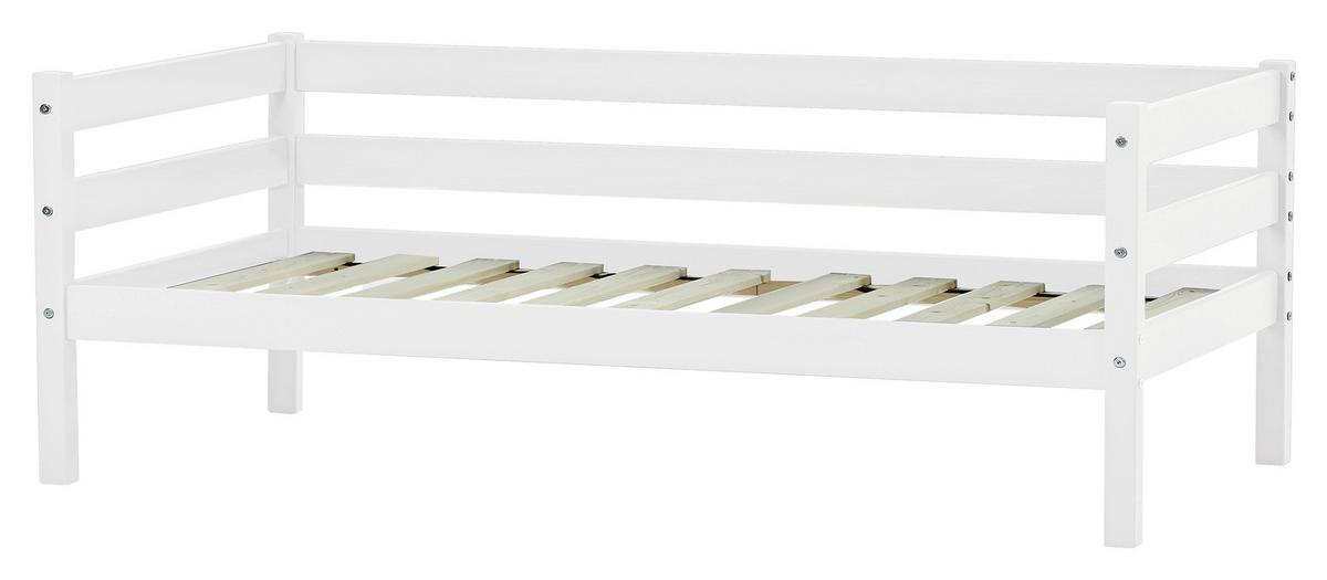 KINDER-/JUNIORBETT Comfort Weiß 70x160cm - Weiß/Kieferfarben, MODERN, Holz/Textil (70/160cm) - MID.YOU