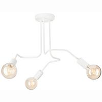 Deckenleuchte Domino Weiß Hochglanz D: 55 cm - Weiß Hochglanz, Design, Metall (55/40cm)