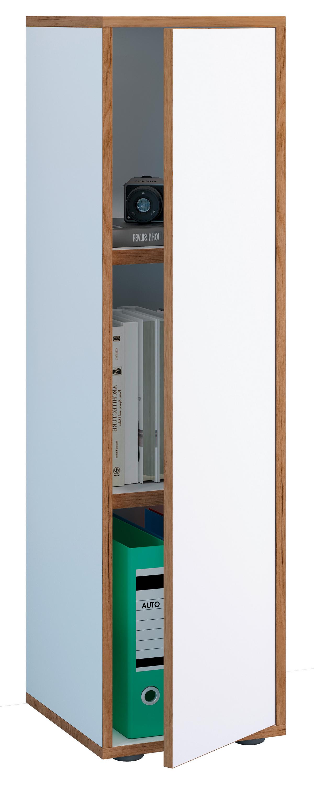 Schuhschrank Salia Honigeiche/Weiß B: 60 cm - Honigeiche/Anthrazit, Design, Holzwerkstoff (60/110/33cm) - MID.YOU