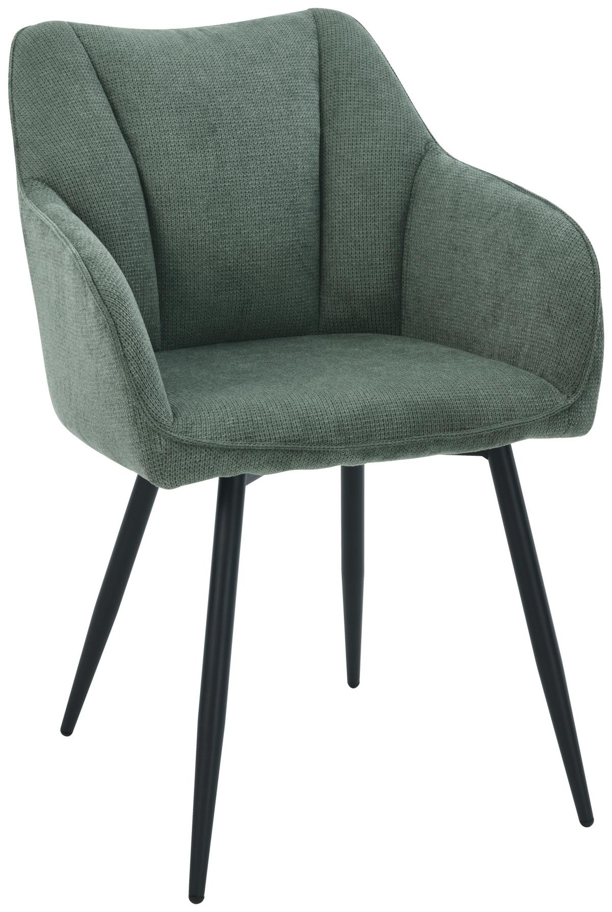 Karosszék Caro 2 Giga S - fekete/zöld, Konventionell, textil/fa (55/83/61cm) - Nedis SmartLife