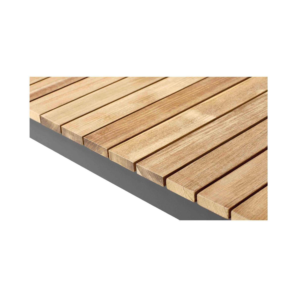 Gartentisch Mood Extreme Teakholz/Metall L 167,5 cm - Anthrazit/Teakfarben, KONVENTIONELL, Holz/Metall (167,5/100/74cm) - Gardenson