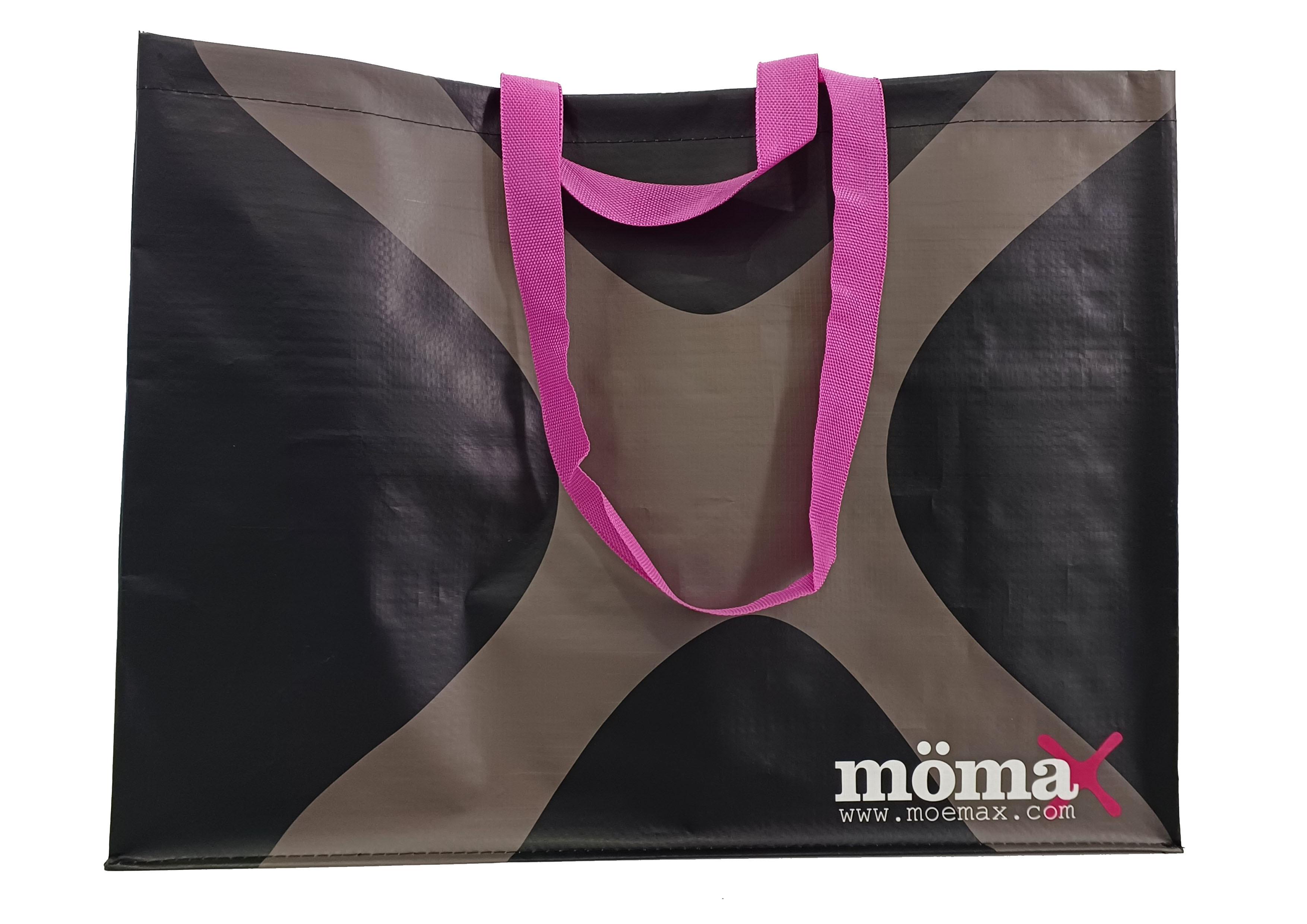 NÁKUPNÁ TAŠKA MÖMAX -EXT- -KMA- - čierna/ružová, plast (53/40/22cm) - Modern Living