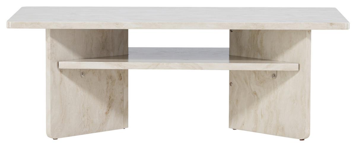Couchtisch Ålesund - Beige, Design, Holzwerkstoff (120/60/42cm) - Livetastic