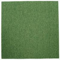 Teppichfliese Grün Mustang 50x50 Cm Florhöhe 3 Mm - Grün, Basics, Textil (50/50cm)