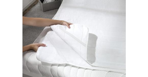 Unterbett Ramona 95x195 Cm Baumwolle/polyester - Weiß, KONVENTIONELL, Textil (95/195cm) - Ele