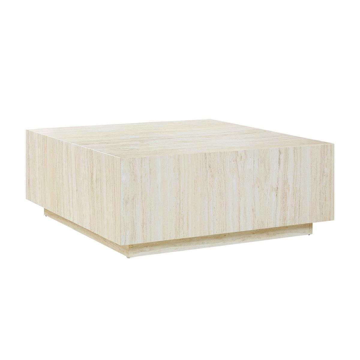 Couchtisch Beige B: 90 Cm - Beige, Design, Holzwerkstoff (90/90/35cm) - Livetastic