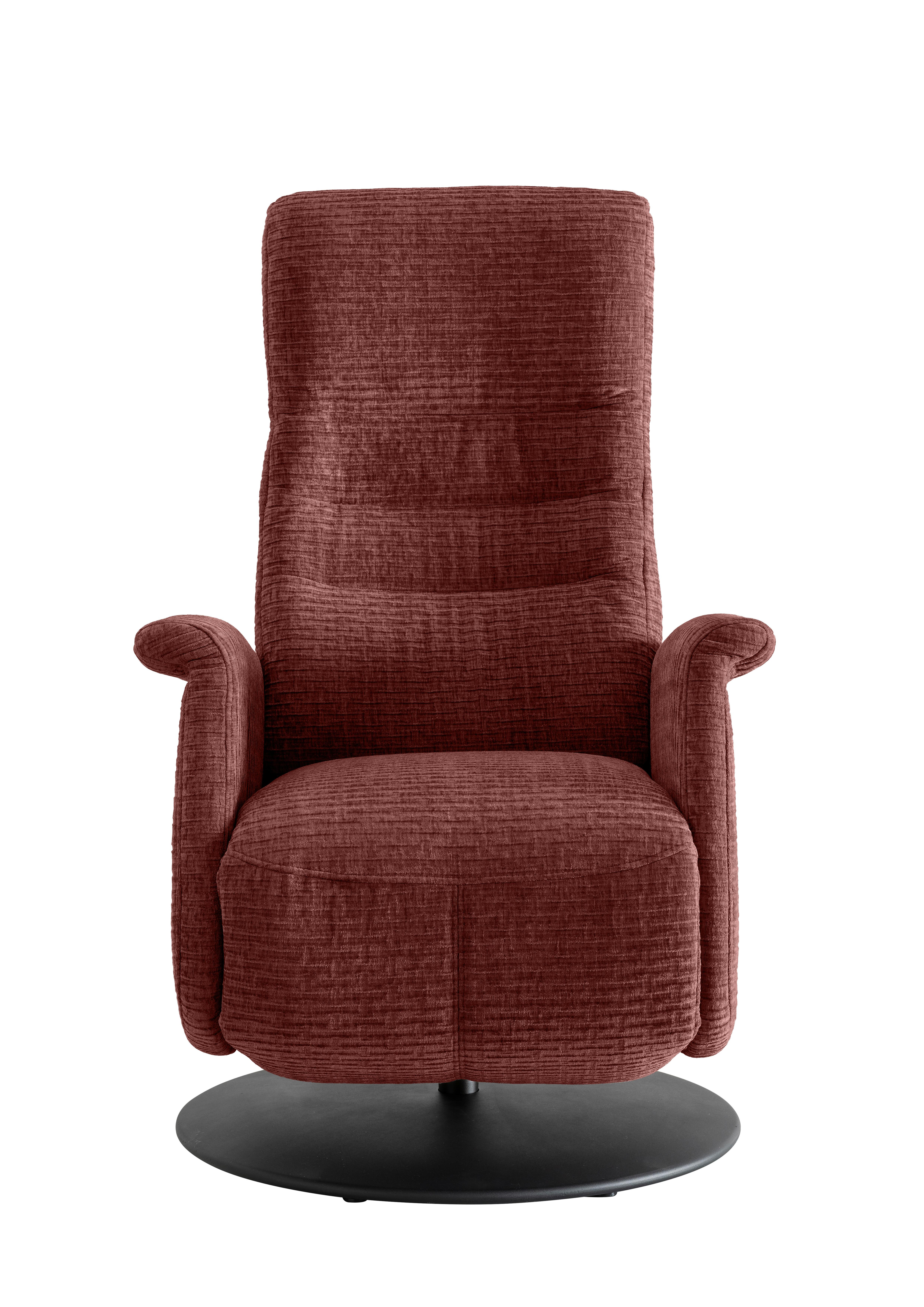 Relaxsessel Latina Koralle 360 Grad Drehbar, B: 72 Cm - Koralle/Schwarz, MODERN, Textil (72/118/85-165cm) - Livetastic