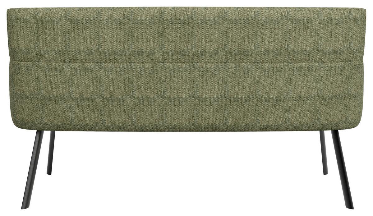 Sitzbank Grün/Schwarz California 180x63x88 cm - Dunkelgrün/Schwarz, MODERN, Textil/Metall (180/63/88cm) - MID.YOU