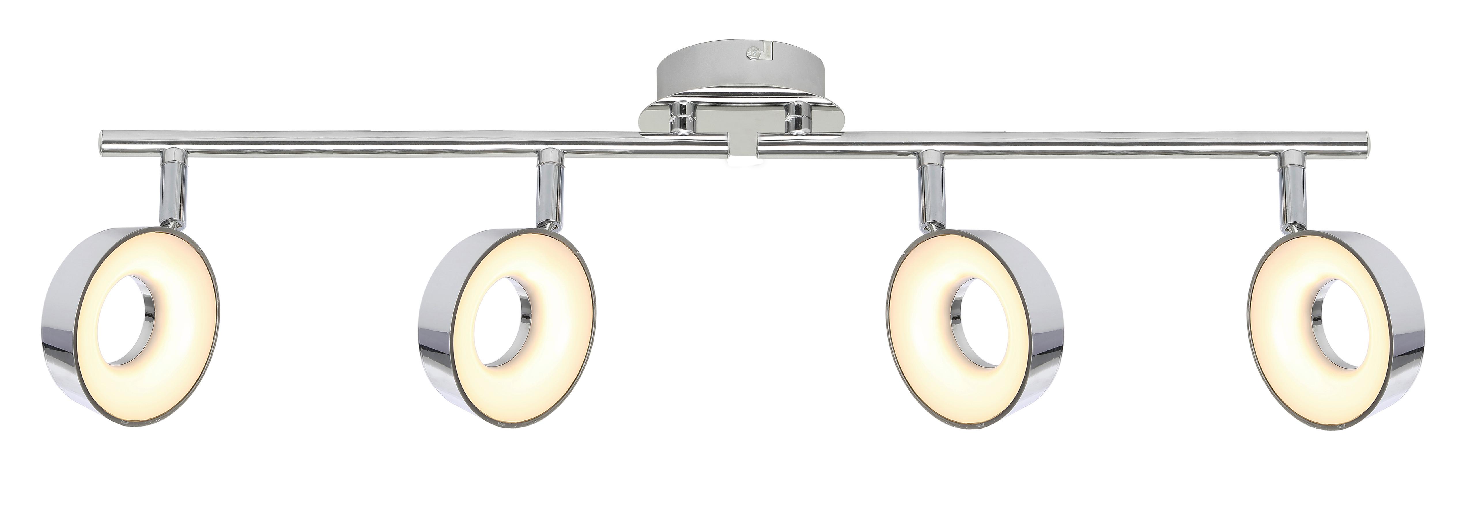LED-DECKENLEUCHTE 94-61720 ISLA - Chromfarben, Design, Kunststoff/Metall (71/10/19cm)