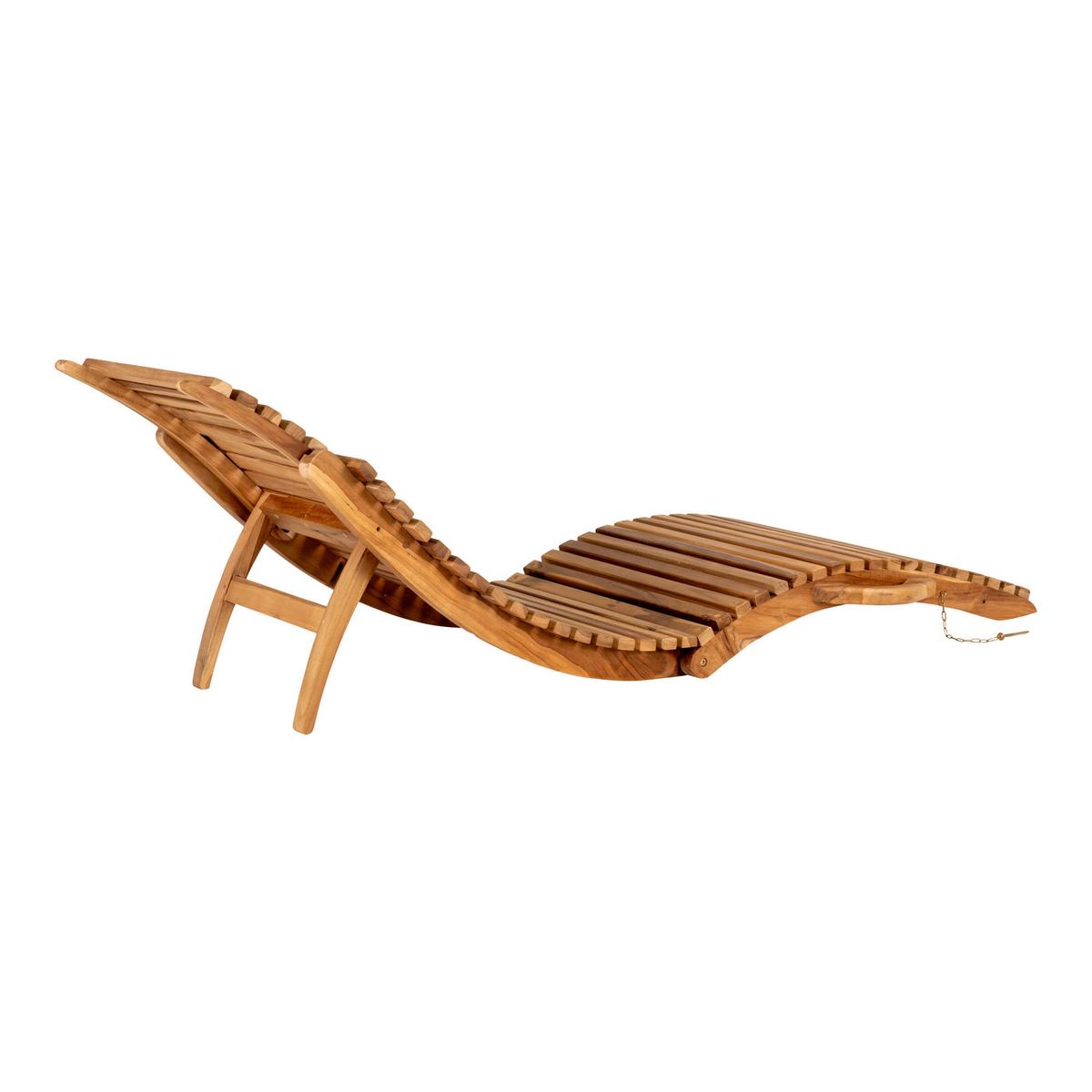 Sonnenliege Arrieta Braun B: 50 Cm - Braun, MODERN, Holz (50/25/160cm) - MID.YOU